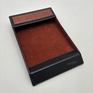 Vintage circa 1980s MCM Hemmingway Weaved Leather Letter Holder